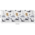 thumbnail image 7 of Gray Brown Dinosaurs Palms Pattern Kitchen Rug Mat,Kitchen Runner Rugs Non Skid Washable,Decorative Kitchen Floor Mats for Kitchen,Sink,Laundry,17"x47.2", 7 of 7