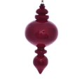 thumbnail image 1 of Vickerman MC198503 Ornement de Fleuron Rond de Grain de Bois Rouge de 9 Po - 3 par Sac, 1 of 3