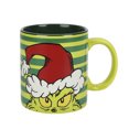 thumbnail image 1 of Dr. Seuss Le Grincheux Tasse en céramique rayée de 16 oz avec illustration de bonnet de Noël, 1 of 6