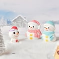 thumbnail image 6 of Cheers.US Christmas Figurine Mini Christmas Ornaments Santa Snowman Reindeer Xmas Tree Miniatures Resin Christmas Cake Figurines Christmas Dollhouse Fairy Garden Decorations&nbsp;, 6 of 7