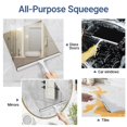 thumbnail image 4 of Espátula de ducha AmazerBath para puertas de cristal de 30 cm con gancho, 4 of 7