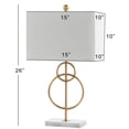 thumbnail image 5 of JONATHAN Y Haines 26" Modern Circle Marble/Metal LED Table Lamp, Gold, JYL1096A, 5 of 8