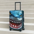 thumbnail image 6 of Pofeuu Cartoon Cute Shark Print Luggage Suitcase Cover Protector Luggage Washable Covers Aesthetic for 18/24/28/32 inch Luggage（No luggage included）-Large, 6 of 7