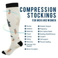 thumbnail image 2 of FORMRS Womens Knee High Socks Casual Long Thick Travel Daily Wear, 1 Pair, Bunnies and Carrots, 2 of 6