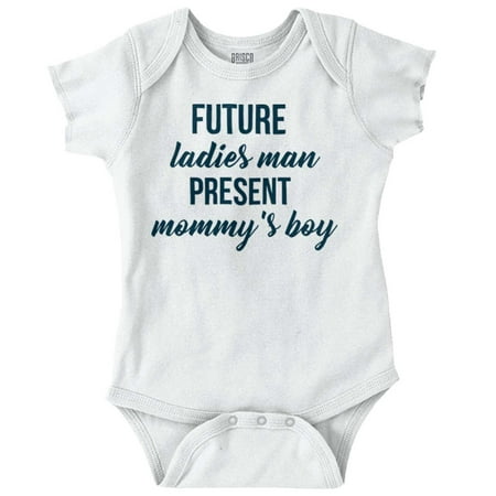 

Future Ladies Man Adorable Funny Son Bodysuit Jumper Boys Infant Baby Brisco Brands 18M