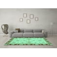thumbnail image 3 of Ahgly Company Indoor Rectangle Abstract Turquoise Blue Modern Area Rugs, 6' x 9', 3 of 4