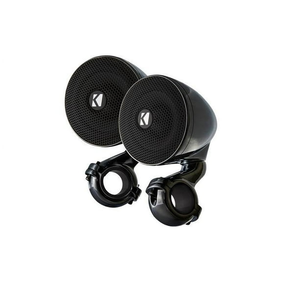 KICKER Mini 2 Ohm Weatherproof Speaker System for Motorcycles and ATVs