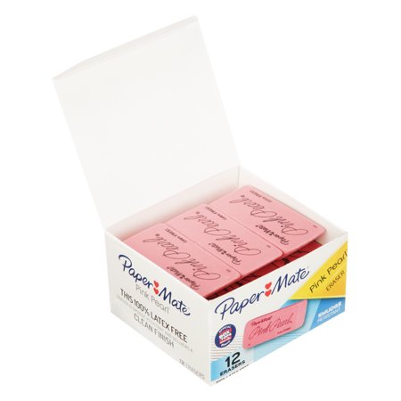 Paper Mate Pink Pearl Erasers, Large, 12 Count - Image 5
