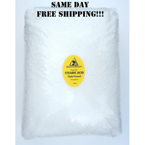 STEARIC ACID VEGETABLE TRIPLE PRESSED PASTILLES BEARDS 100% PURE 10 LB