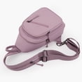 thumbnail image 6 of VeFlora Women's Adjustable Sling Crossbody Bag, Lightweight Water-Resistant Chest Backpack, Multi-Pocket Casual Purse for Work Travel Outdoor Daily Use(Light Purple/One Size), 6 of 8