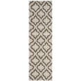 thumbnail image 5 of SAFAVIEH Hudson Louise Geometric Shag Area Rug, Ivory/Grey, 8' x 10', 5 of 9