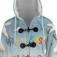 thumbnail image 4 of Happy Easter Great Dane American Flag Truck Bunny Ears All Over Print 3D Hooded Duffle Toggle Coat Danes Dog Lover Gifts - 03001, 4 of 6
