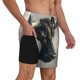 thumbnail image 2 of Fotbe Mystical Bull in Fog Traje de Baño para Hombre – Shorts de Natación de Secado Rápido con Forro y Bolsillos-3X-Large, 2 of 6