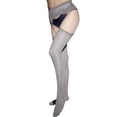 thumbnail image 2 of MSJUHEG Collants Résille, Collants, Bas Collants pour Femmes, Collants à Motifs, Bas, Bas en Nylon Élastique à Haute Brillance Collants Soyeux Collants Couleur Bonbon Gris Taille Unique, 2 of 4