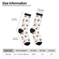 thumbnail image 2 of Logiee Pugs Print Adult Socks for Men & Women,Calf Socks, Ankle Socks,Boots Socks,Breathable Casual Sock,Unisex Crew Socks, 2 of 6