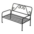 thumbnail image 3 of MasteelfCA Metal Stand Cast Flower Pot Holder Chair Model Garden Bench Miniature Decorative Planter Rack Support for Living Room, 3 of 8