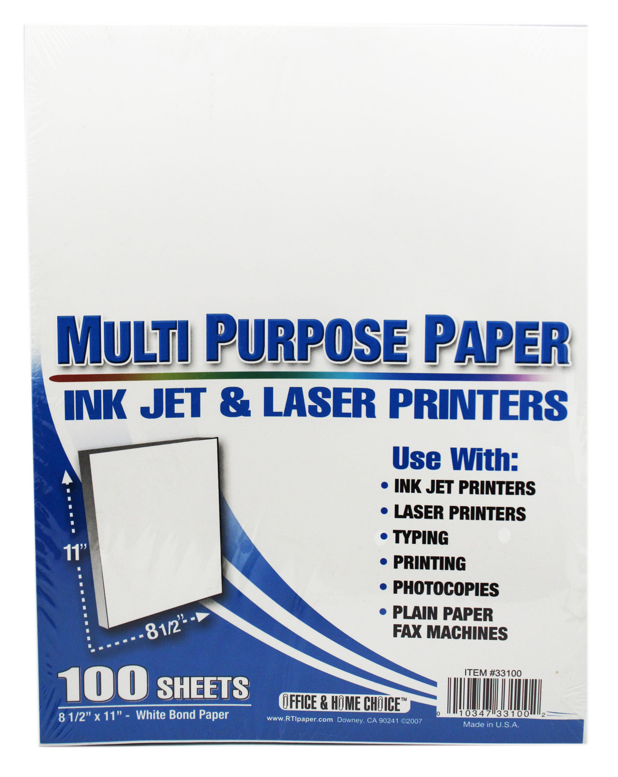 Multi Purpose Ink Jet & Laser Printer Paper (100 Sheets)
