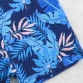 thumbnail image 6 of lnmuld Toddler Boys 2-Piece Swim Set, UPF 50+ Long Sleeve Rash Guard Shirt & Swim Trunks, Maple Leaf Letter Print Size:9-12 Months, 6 of 7