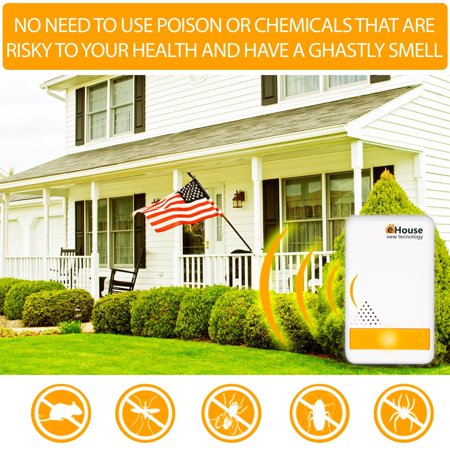 - Reactionnx (2 Pack) Indoor Electronic Plug-in Get Rid of - Rodents Squirrels Mice Rats Insects - Roaches Spiders Fleas Bed Bugs Flies Ants