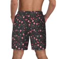 thumbnail image 4 of Haiem Valentine'S Day Mens Swim Trunks with Compression Liner 2 in 1 Swimming Shorts Stretch Swimwear Quick Dry,Board Shorts-Small, 4 of 9