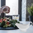 thumbnail image 2 of Shisuyan Ceramic Gravy Boats Porcelain Saucier Sauce Boats Seasoning Storage Container, 2 of 9