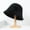 E-319 Black Rabbit Hair Fisherman Hat, variant on SikaFu Korean Rabbit Hair Hat, Versatile For Women In Autumn And Winter, Plush Fisherman Hat, Revealing Face, Small Bucket Hat, Korean Version Of Warm And Cold Basin Hat