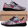 thumbnail image 3 of Skull Valentine Day Till Death Do Us Part Shoes Sneakers Black Size 11, 3 of 7
