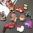 thumbnail image 6 of 10 Piece Set of Cartoon Animal Fridge Magnets Practical Refrigerator Stickers, 6 of 12