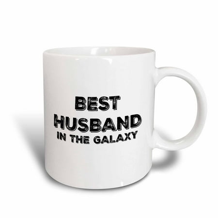 3dRose Best Husband in the Galaxy, Ceramic Mug,
