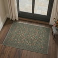thumbnail image 6 of GENIMO 2'x7' Runner Rug, Machine Washable Non Slip Low Pile Hallway Runner Rug for Kitchen Laundry Room, Art Style, Dusty Teal, 6 of 7