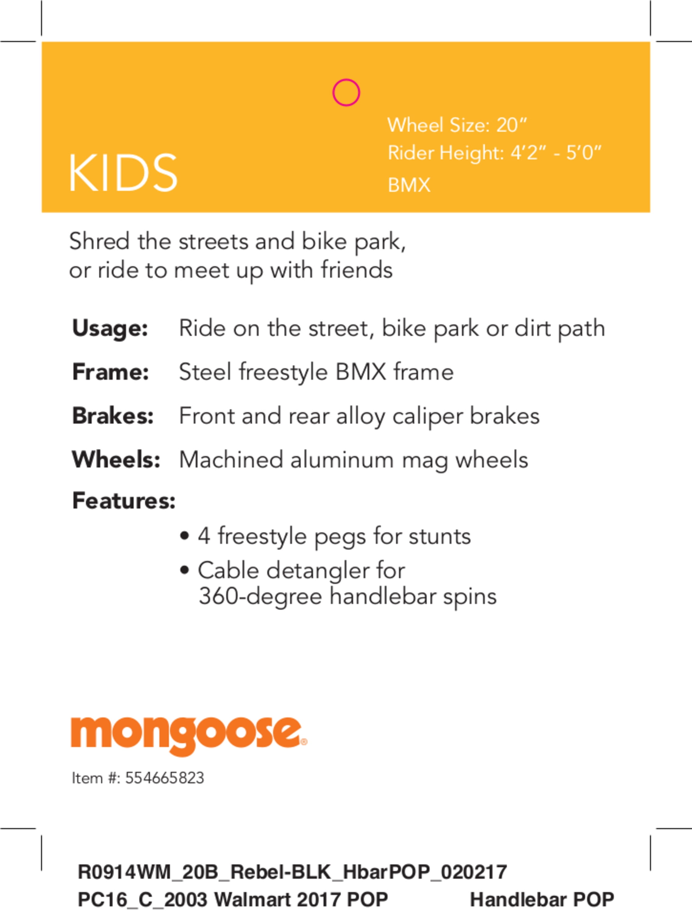 mongoose rebel walmart
