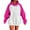Hot Pink, variant on Womens Oversized Hoodies Fleece Sweatshirts Lightweight Casual Comfy Color Block Tops Fall Fashion Outfits with Pockets