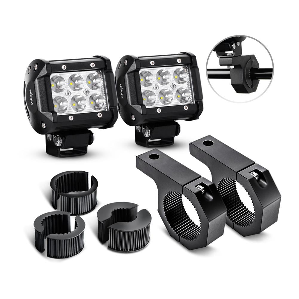 Details about   12v Passing Driving Spot Fog Lamp With Turn Signal Mount Bracket Clamp Offroad 