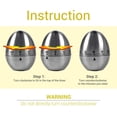 thumbnail image 2 of Kitchen timer, "Egg" kitchen timer, Funny egg timer, Stainless steel Timer kitchen with stopwatch Hand wash, 2 of 5