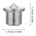 thumbnail image 2 of Houderco 8Ud Para Clavos En Metal Plateado Con Punteros De Precisión Para Marcado De Taladros En Carpintería, 2 of 8