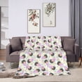 thumbnail image 2 of XMXY Fleece Throw Blanket for Couch, Colorful Pastel Drawing Lightweight Plush Fuzzy Cozy Soft Bed Blankets and Throws for Sofa, 50"x40" inches, 2 of 8