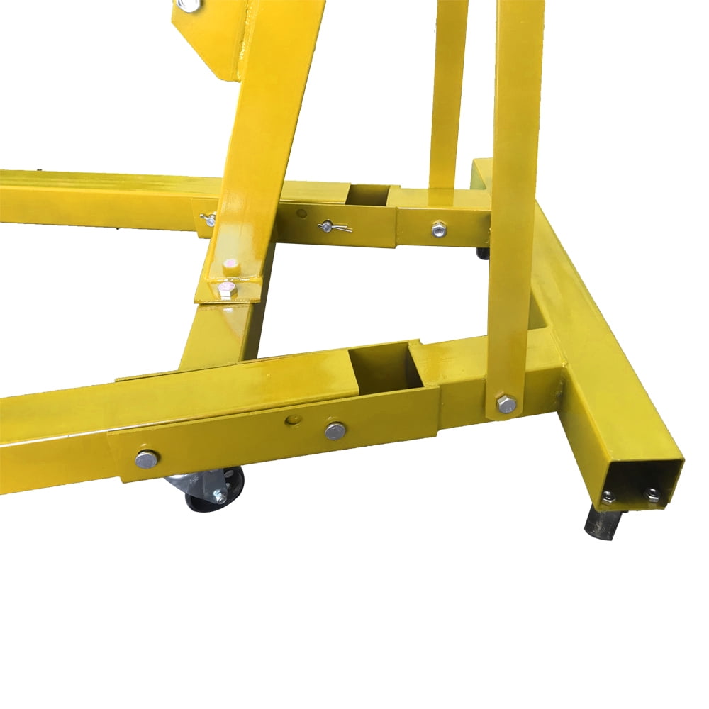 Ktaxon 2 Ton Engine Motor Hoist Shop Crane, Cherry Picker Crane for Car/SUV/Truck Engines, Yellow