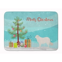 Kuvasz Christmas Machine Washable Memory Foam Mat
