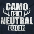 thumbnail image 2 of Camo is a Neutral Color Cute Hunter Womens Fitted Plus Size Graphic Tee Brisco Brands 3X, 2 of 5