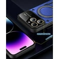 thumbnail image 4 of for iPhone 12 Pro Max Case with 360° Rotatable Invisible Ring Stand, Large Window Design Compatible with Magsafe, -Grade Protection Shockproof Phone Cover for Women Men, Blue, 4 of 15