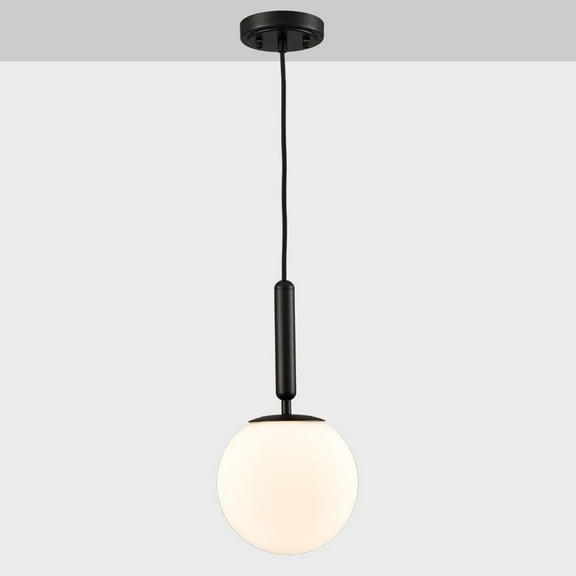 Modern Globe Pendant Lighting for Kitchen Island Black Hanging Ceiling Light