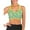 Green, variant on Womens Yoga Sports Bra Padded Medium Support Workout Bras Running Tank Top Longline RacerBack Compression Bras,S-2XL