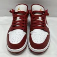 thumbnail image 3 of Ni - ke Ni - ke Air Jordan 1 Low Cardinal Red 553558 607 Cardinal Red/White Men's Size 12, 3 of 5