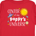thumbnail image 4 of Inktastic Center of My Poppy's Universe Boys or Girls Long Sleeve Toddler T-Shirt, 4 of 5