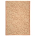 thumbnail image 2 of Safavieh Courtyard Helen Floral Indoor/Outdoor Area Rug, Natural/Terracotta, 4' x 5'7", 2 of 8