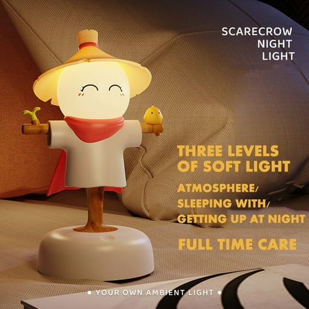 

Naittoop Clearance Scarecrow Night Light USB Home Decoration Bedhead Vibes Night Light Inventive Birthday Gift Night Light