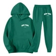 thumbnail image 5 of WOYY Big Girls Clothes Set New York Print Hoodie Sweatpants Outfits, Sizes 9-10, 5 of 5