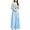Blue, variant on Drtj Girls Chiffon Dresses Formal Sleeveless Junior Bridesmaid Wedding Party Maxi Dress