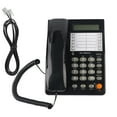 thumbnail image 1 of Téléphone, Facile à Installer, Luminosité Réglable, Téléphone Filaire Noir, pour Hôtel, 1 of 8
