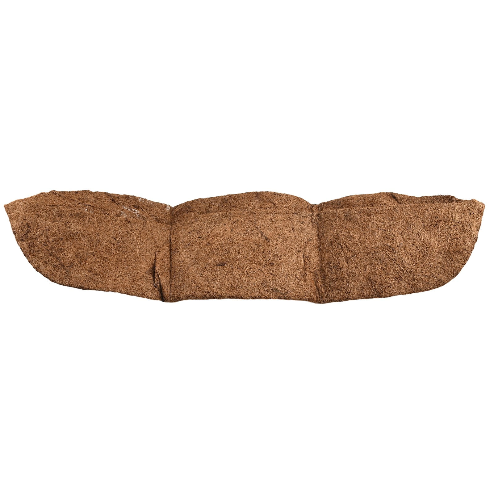 Flower Pot Hanging Basket Planter Basket Coco Liner Trough Coconut Fiber 24/30/36/48 Inches Half Moon Wall-Mounted Garden